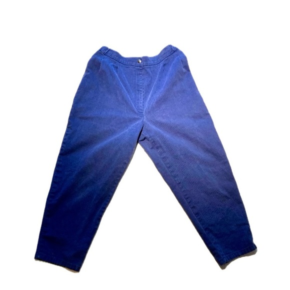 Men Blue Baggy Pleated Pants Handcrafted Waist 32 inch - Picture 1 of 2